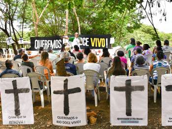 Pessoas atingidas se reúnem em memória do maior desastre socioambiental brasileiro